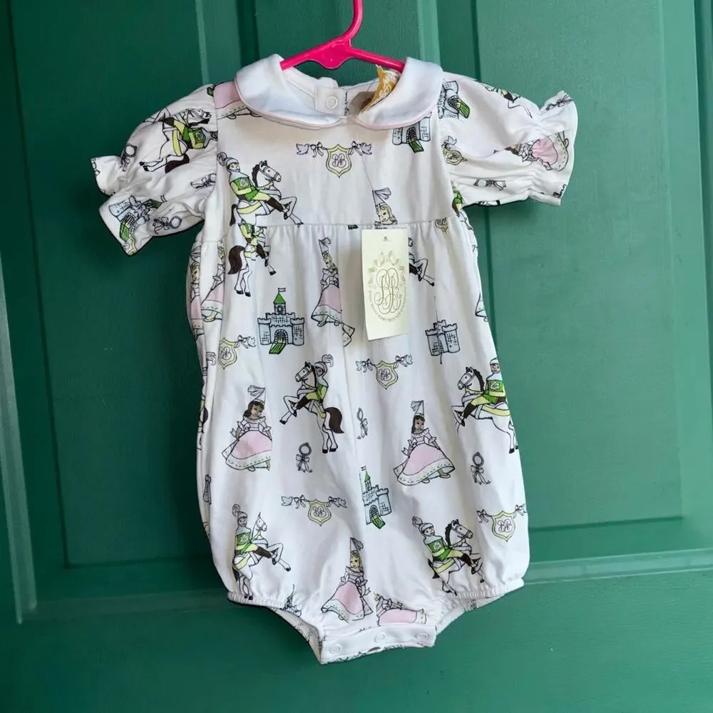 Beaufort Bonnet 6/12 months Darling Duchess / Palm Beach pink Romper